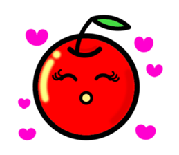 Kawaii apple-chan sticker #3692669