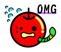 Kawaii apple-chan sticker #3692672