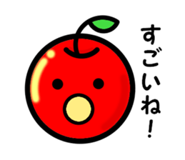 Kawaii apple-chan sticker #3692673