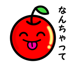 Kawaii apple-chan sticker #3692674