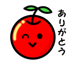 Kawaii apple-chan sticker #3692675