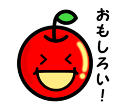 Kawaii apple-chan sticker #3692677