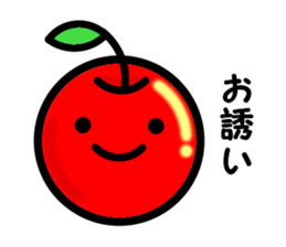 Kawaii apple-chan sticker #3692678