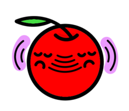 Kawaii apple-chan sticker #3692681