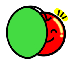 Kawaii apple-chan sticker #3692682