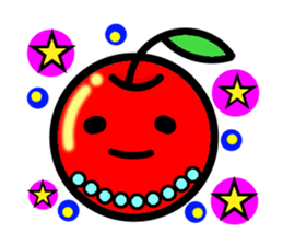 Kawaii apple-chan sticker #3692684