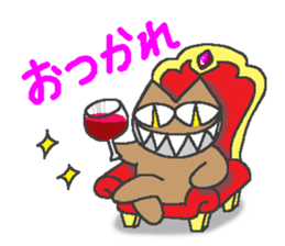 "Devil" and pleasant friends of cat sticker #3692813