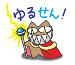 "Devil" and pleasant friends of cat sticker #3692823