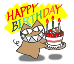 "Devil" and pleasant friends of cat sticker #3692835