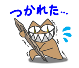 "Devil" and pleasant friends of cat sticker #3692842