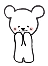 White bear stickers sticker #3693167