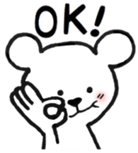 White bear stickers sticker #3693170