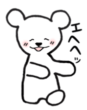 White bear stickers sticker #3693177