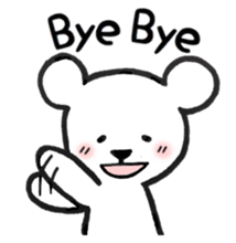 White bear stickers sticker #3693191