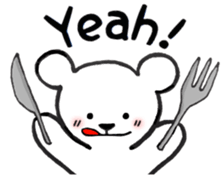 White bear stickers sticker #3693193