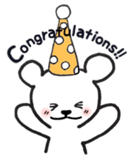 White bear stickers sticker #3693195