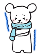 White bear stickers sticker #3693206