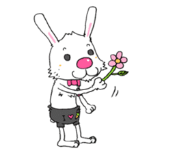 Pink Nose Rabbit By Goz Sticker 3693770