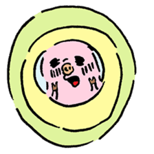 Baby pig chaos version sticker #3693814