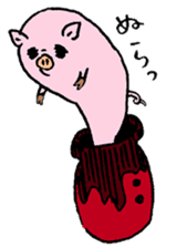Baby pig chaos version sticker #3693821