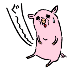 Baby pig chaos version sticker #3693824