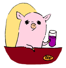 Baby pig chaos version sticker #3693831