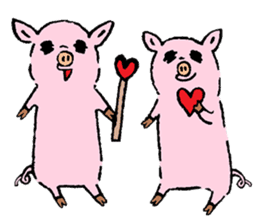 Baby pig chaos version sticker #3693839