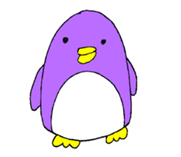 Colorful penguins PETA sticker #3693847