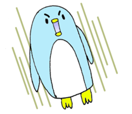 Colorful penguins PETA sticker #3693849