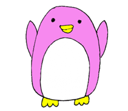 Colorful penguins PETA sticker #3693850