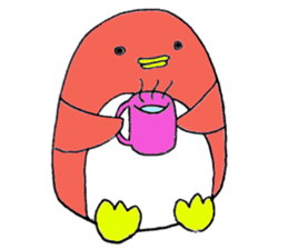 Colorful penguins PETA sticker #3693859