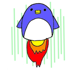 Colorful penguins PETA sticker #3693863