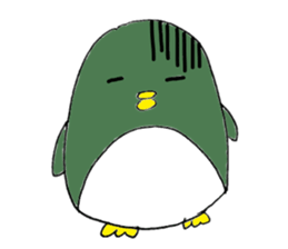 Colorful penguins PETA sticker #3693865