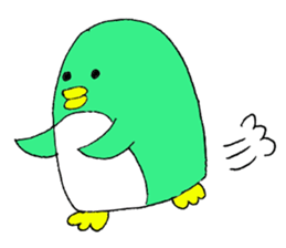 Colorful penguins PETA sticker #3693866