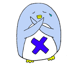 Colorful penguins PETA sticker #3693870