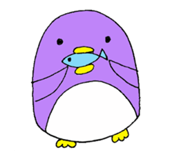 Colorful penguins PETA sticker #3693871