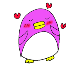 Colorful penguins PETA sticker #3693874