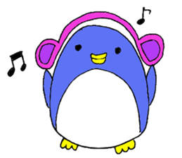 Colorful penguins PETA sticker #3693876