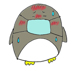 Colorful penguins PETA sticker #3693883