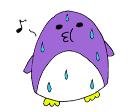 Colorful penguins PETA sticker #3693884