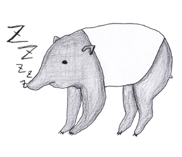 Surreal Malaysia tapir sticker #3694010