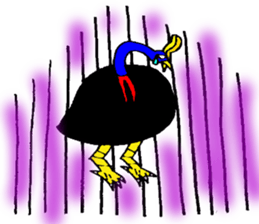 angry Cassowary sticker #3694051