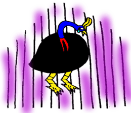 angry Cassowary sticker #3694051