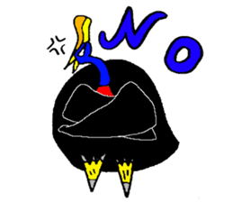 angry Cassowary sticker #3694059