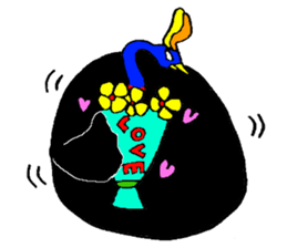 angry Cassowary sticker #3694060