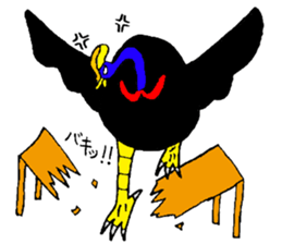 angry Cassowary sticker #3694065