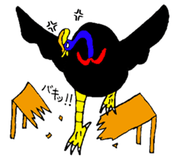 angry Cassowary sticker #3694065
