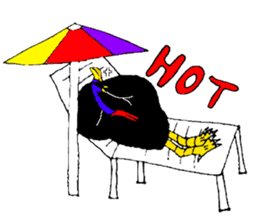 angry Cassowary sticker #3694067