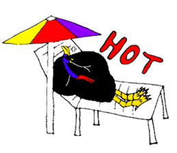 angry Cassowary sticker #3694067