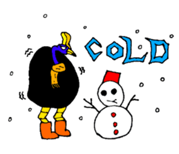 angry Cassowary sticker #3694068